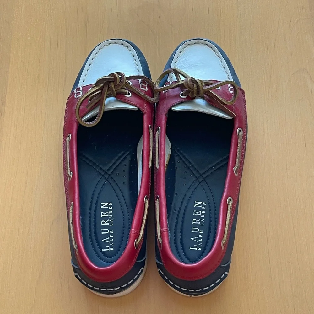 RALPH LAUREN OLYMPIC RIO 2016 WOMEN’S BOAT SHOES - Picture 3 of 3